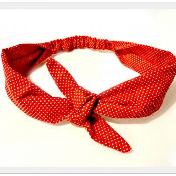 Bow Tie Head Scarf Retro Tie Housewife Headband Boho Vintage Hairband Headscarves
