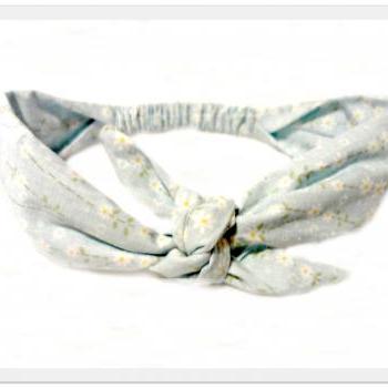 Daisy Rockabilly Tie Head Scarf Vintage Style Retro Bow Tie Headband